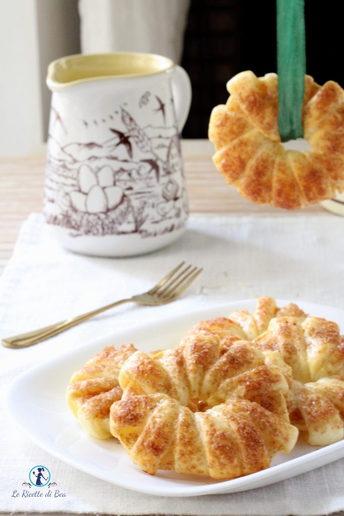 hojaldre con manzanas y canela