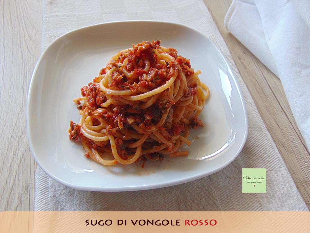 Salsa de almejas roja