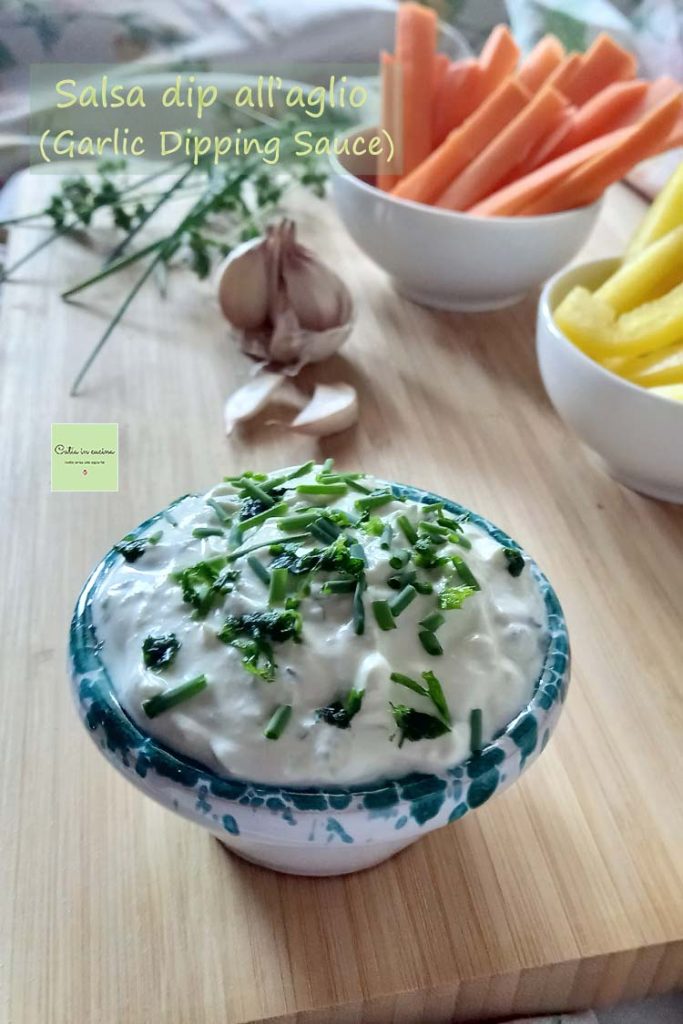 salsa dip de ajo - salsa para mojar de ajo
