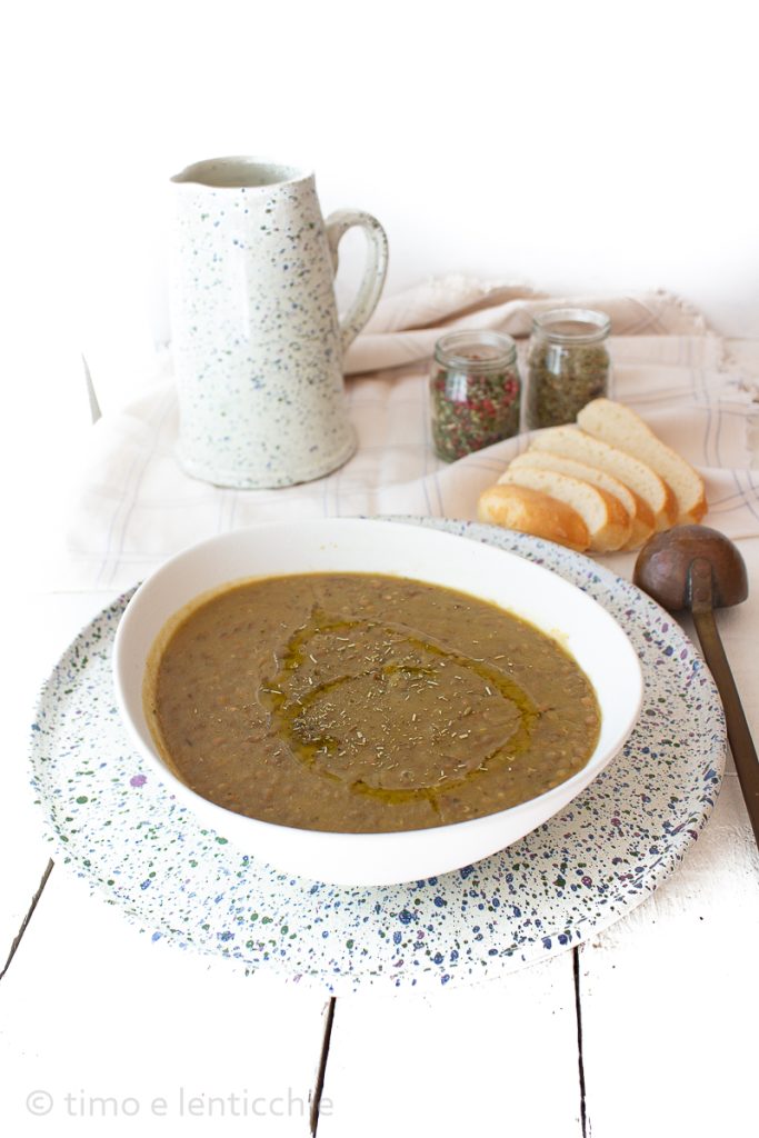 sopa de lentejas y patatas