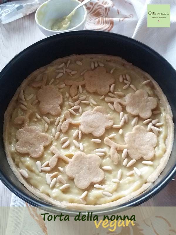 tarta de la abuela vegana por hornear