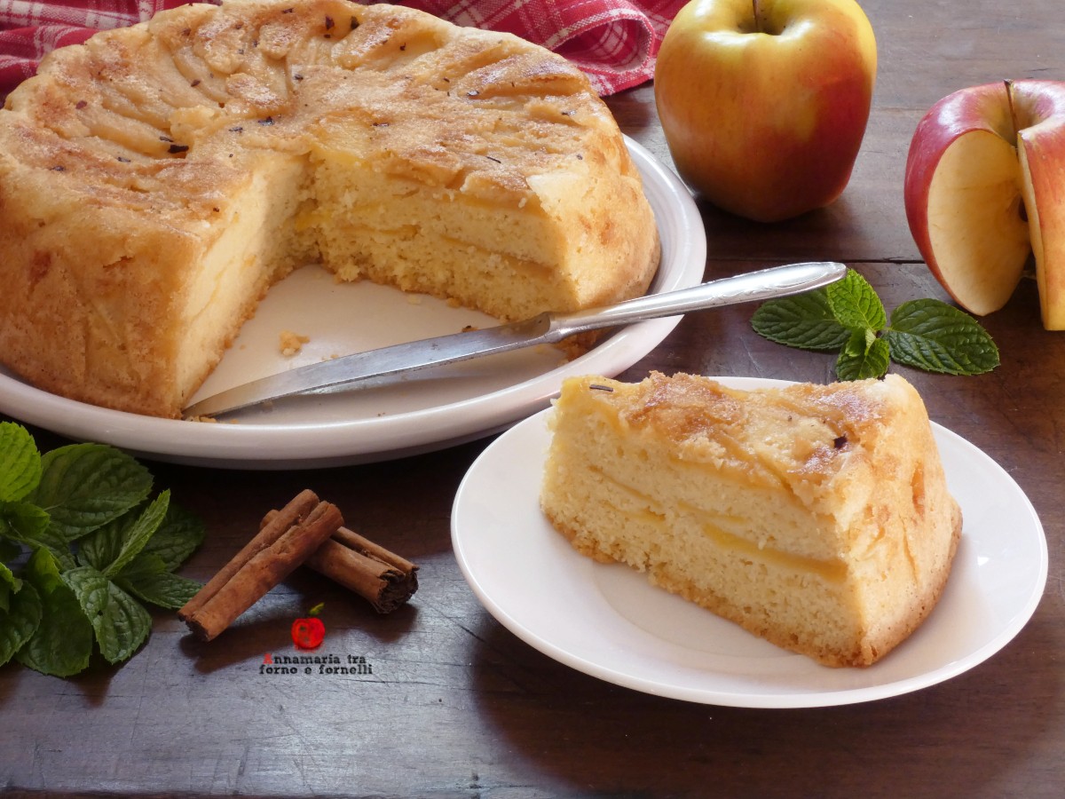 Tarta de manzana invertida
