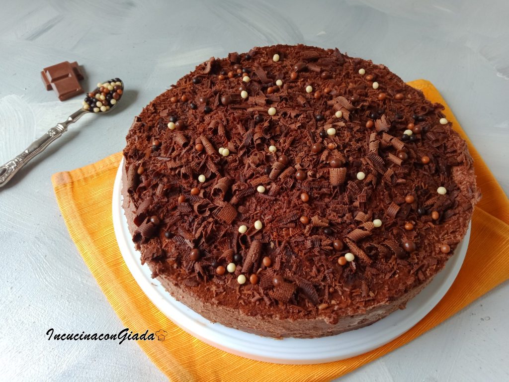Tarta de queso de chocolate