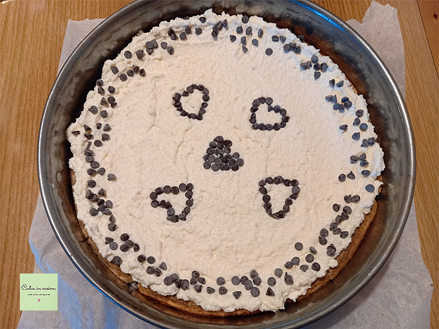 tarta fría de coco y café