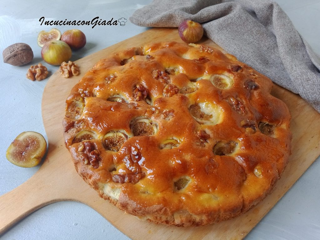 Tarta de higos y nueces