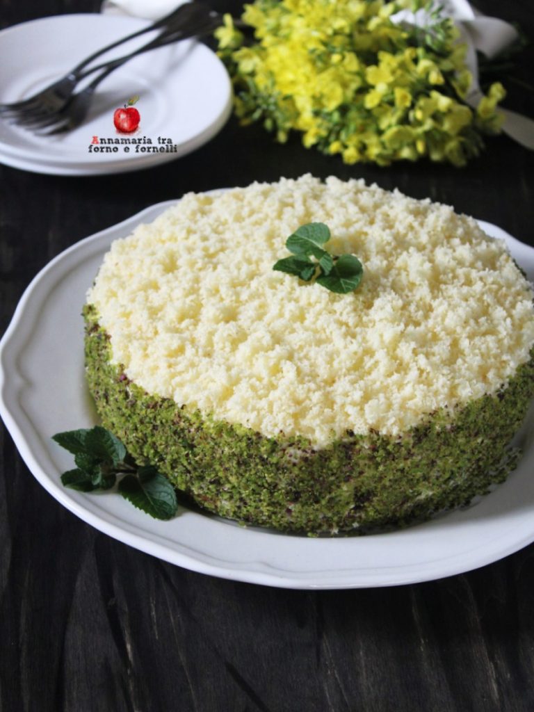 tarta mimosa con crema de mascarpone