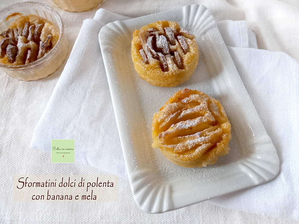 tartaletas dulces de polenta de maíz rojo integral