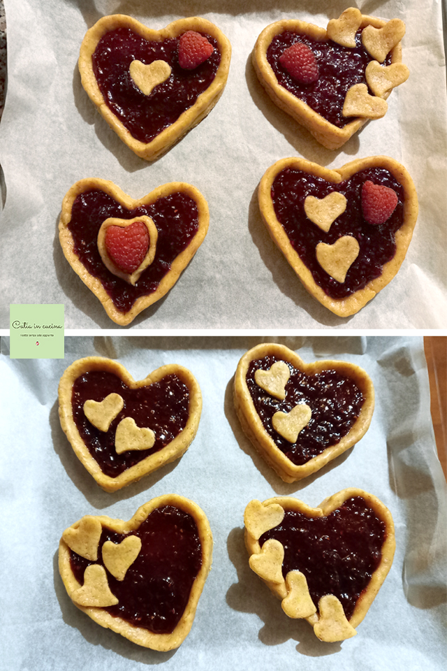 tartaletas en forma de corazón para hornear