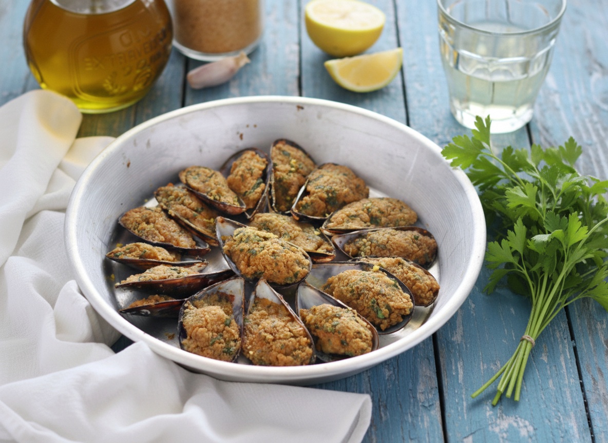 Mejillones gratinados