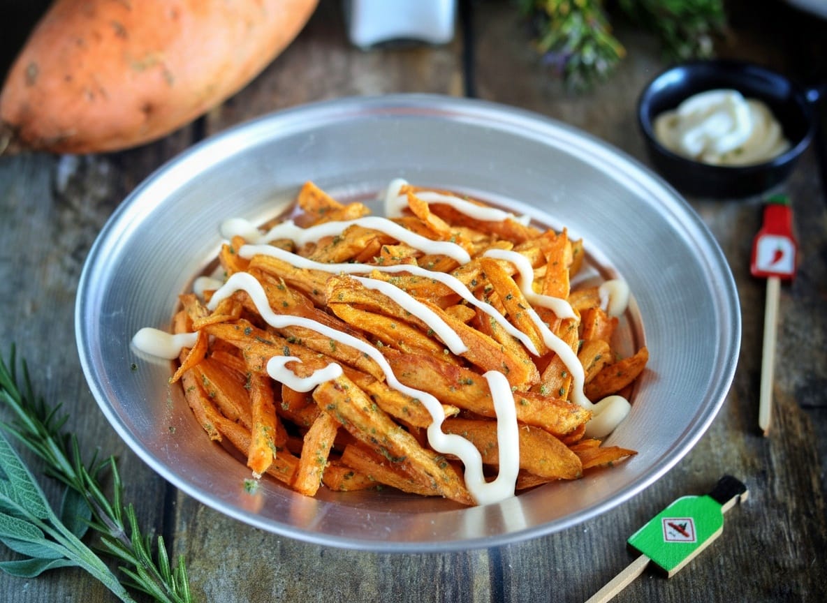 Batatas dulces fritas