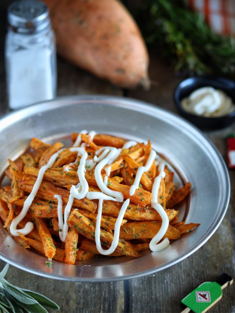 Batatas dulces fritas