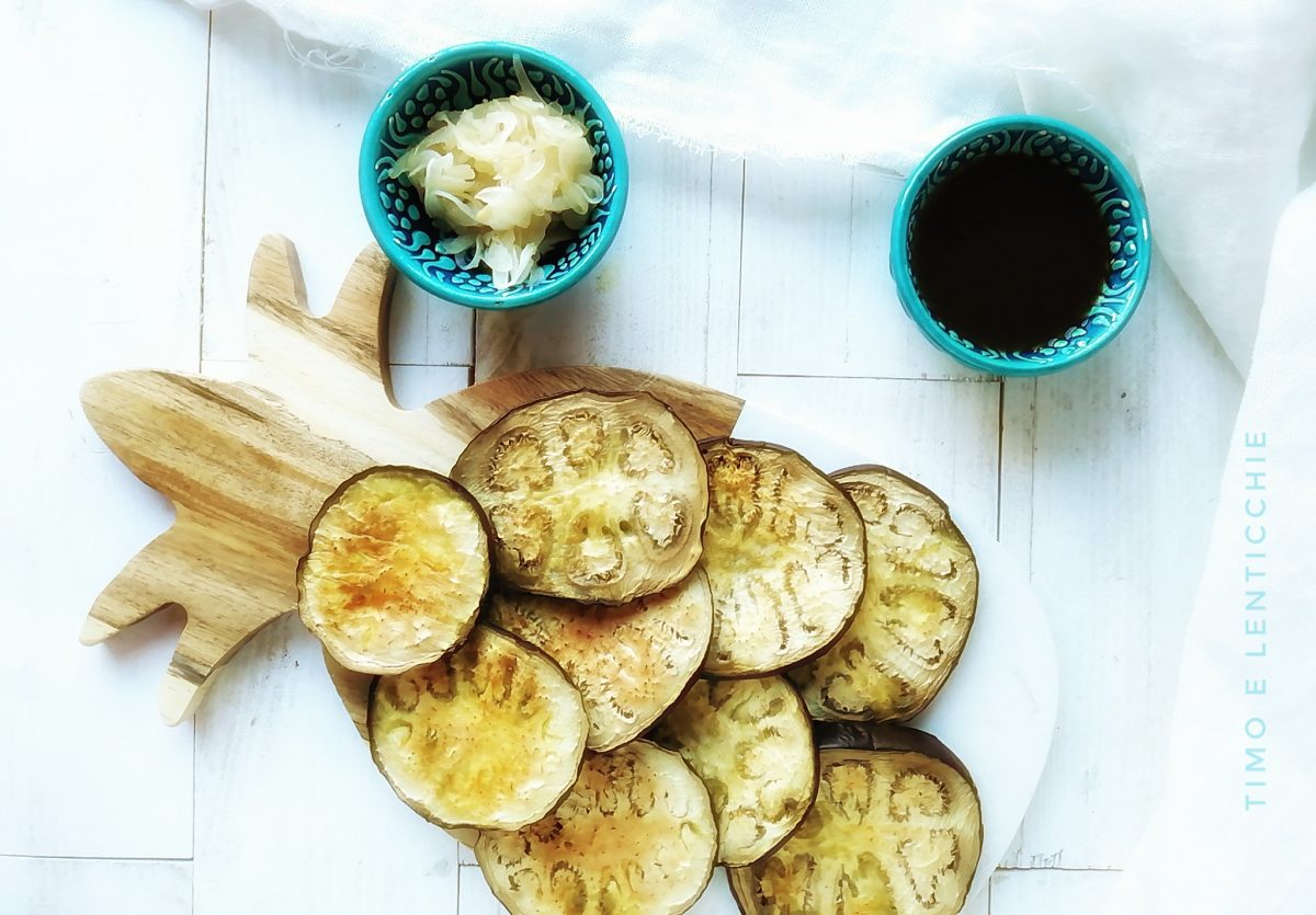 Berenjenas con miso y gomasio