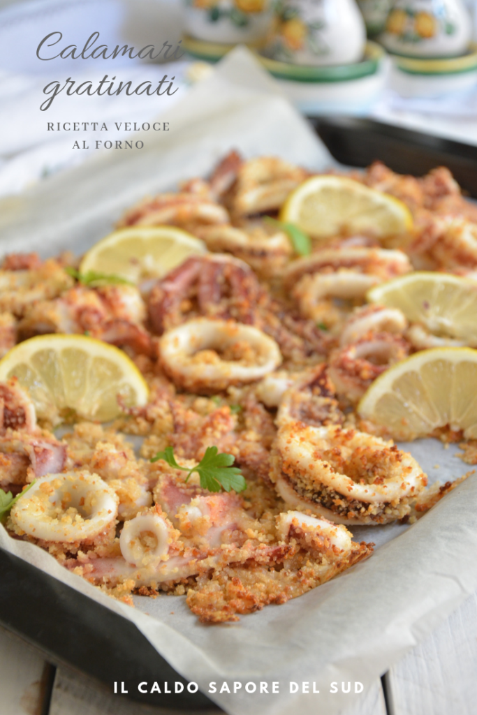 Calamares gratinados receta rápida al horno