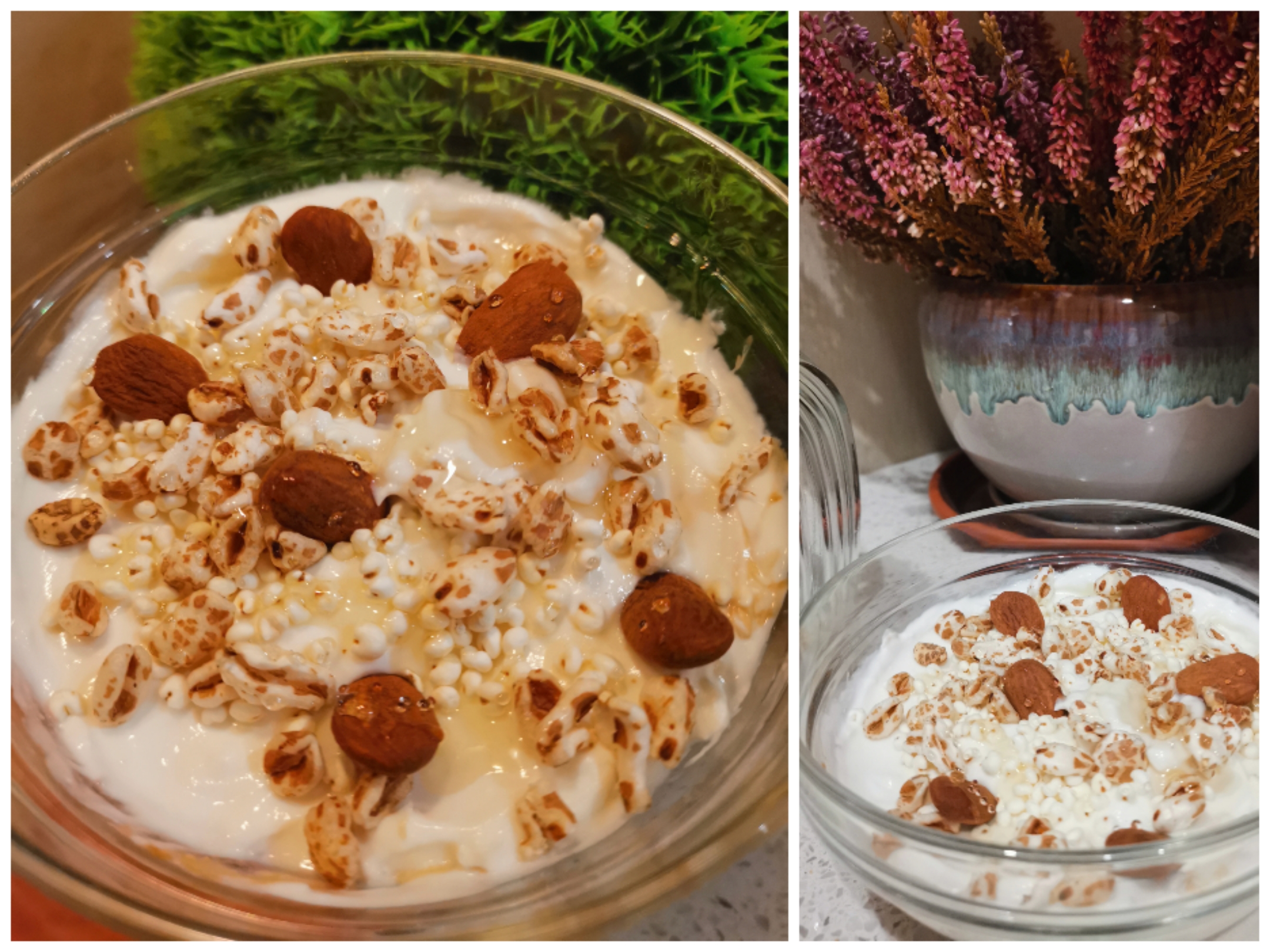 Copas de yogur y frutos secos