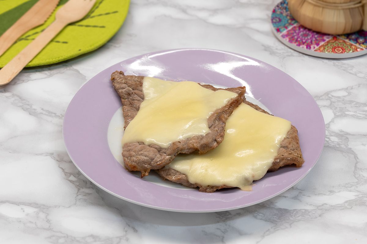 Filetes de ternera con queso