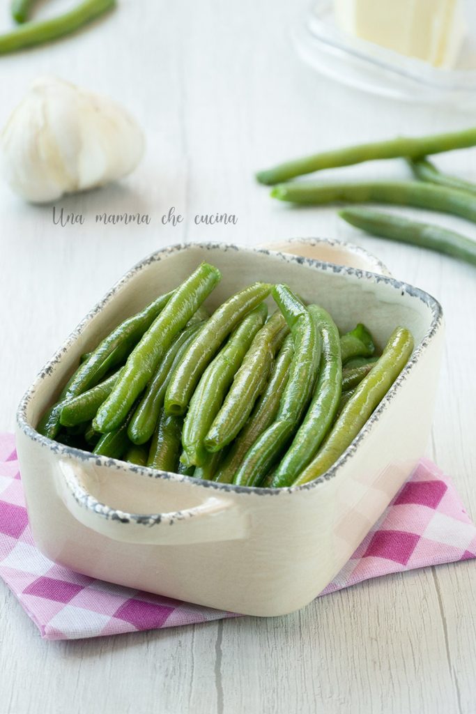 Judías verdes con mantequilla