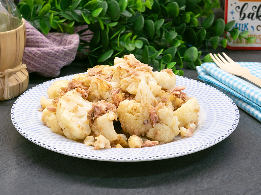 Atún y coliflor