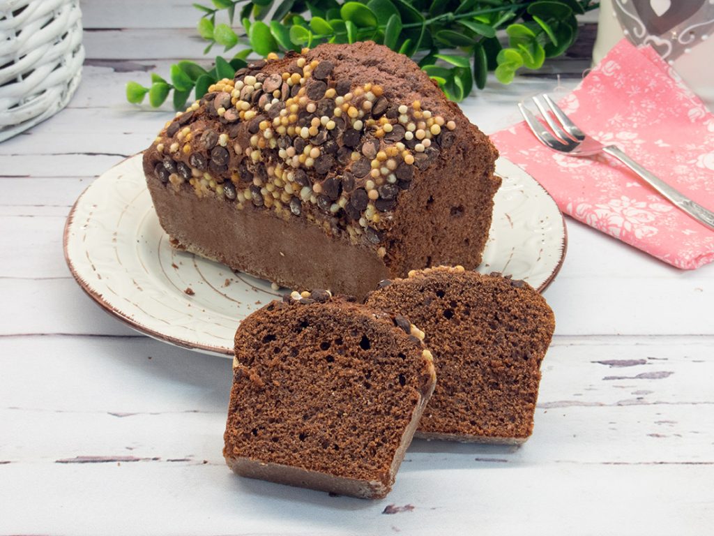 Plumcake de chocolate en freidora de aire
