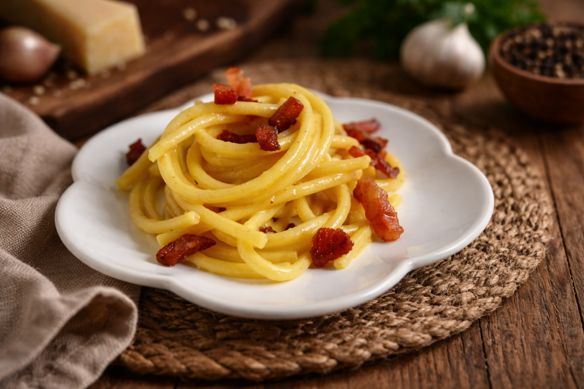 BUCATINI A LA CARBONARA