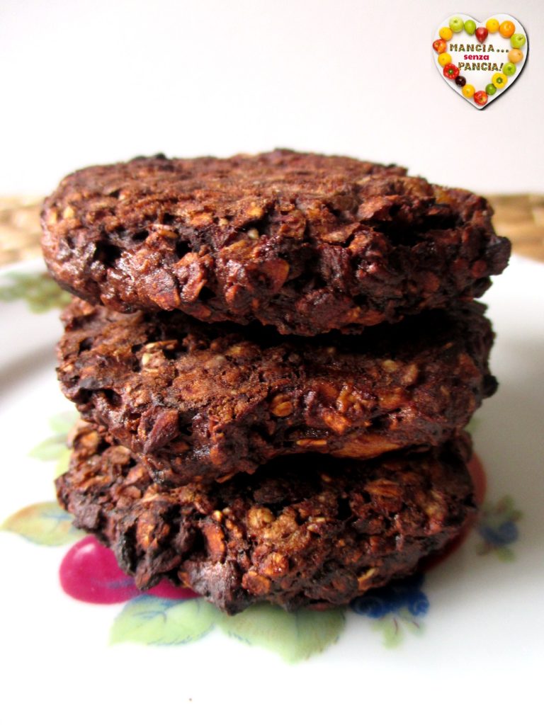 Galletas de avena, plátano y cacao en la freidora de aire, Come sin Pancia