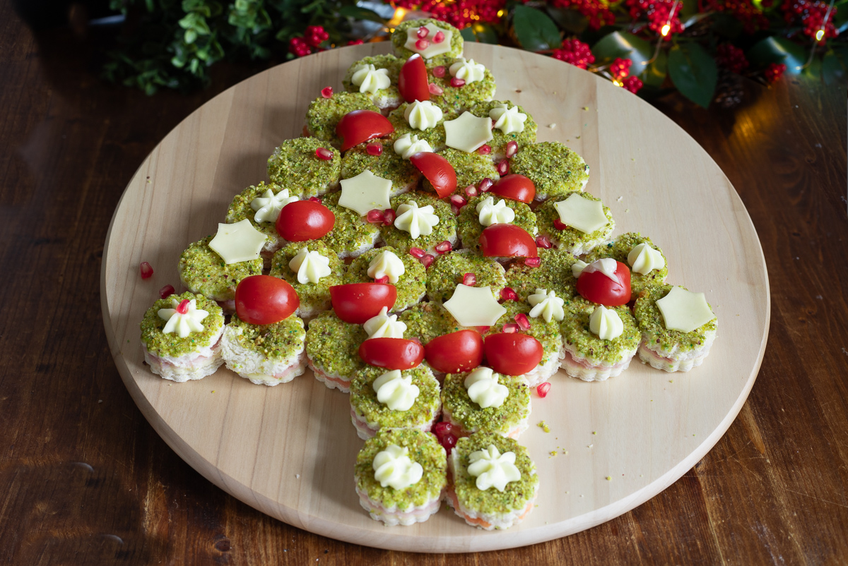Árbol de Navidad salado relleno – aperitivo espectacular