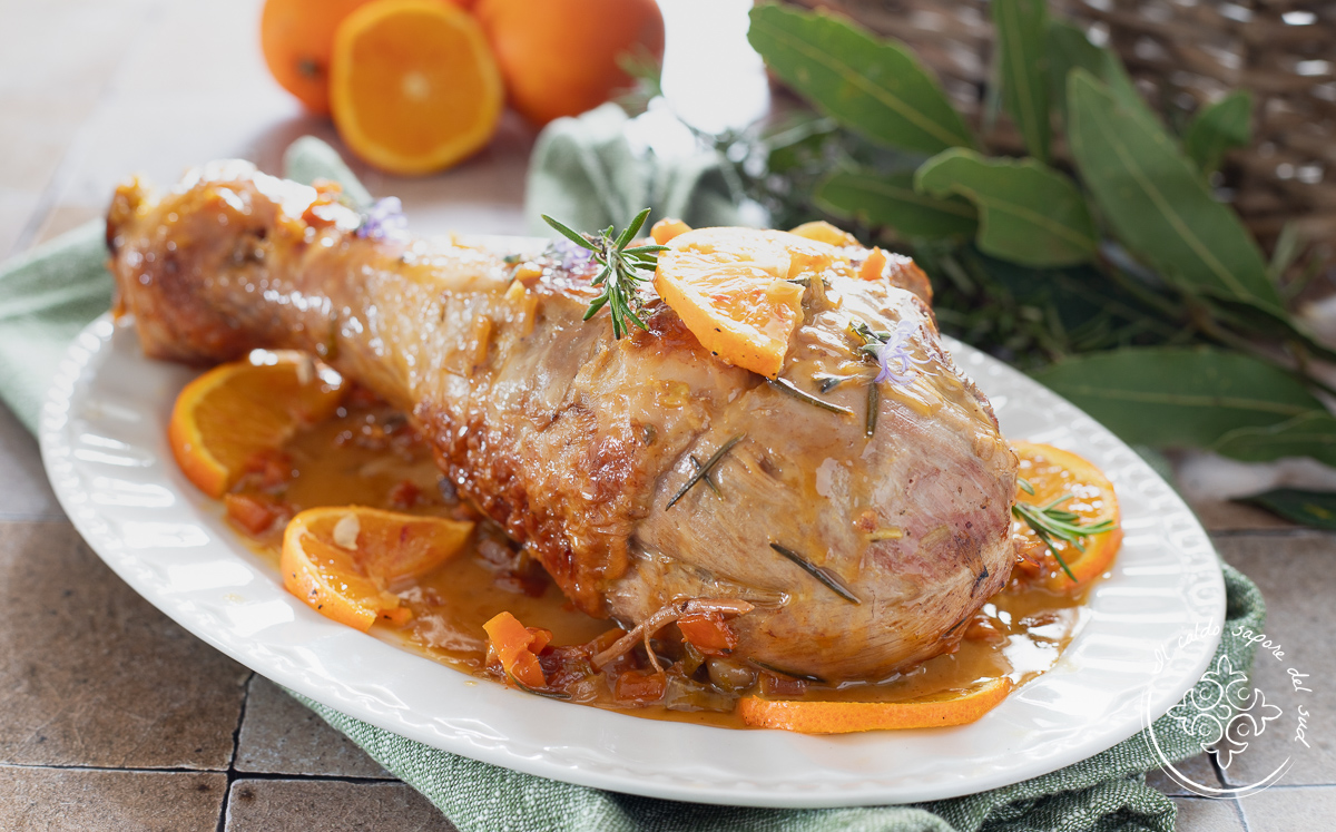 Muslo de pavo en sartén