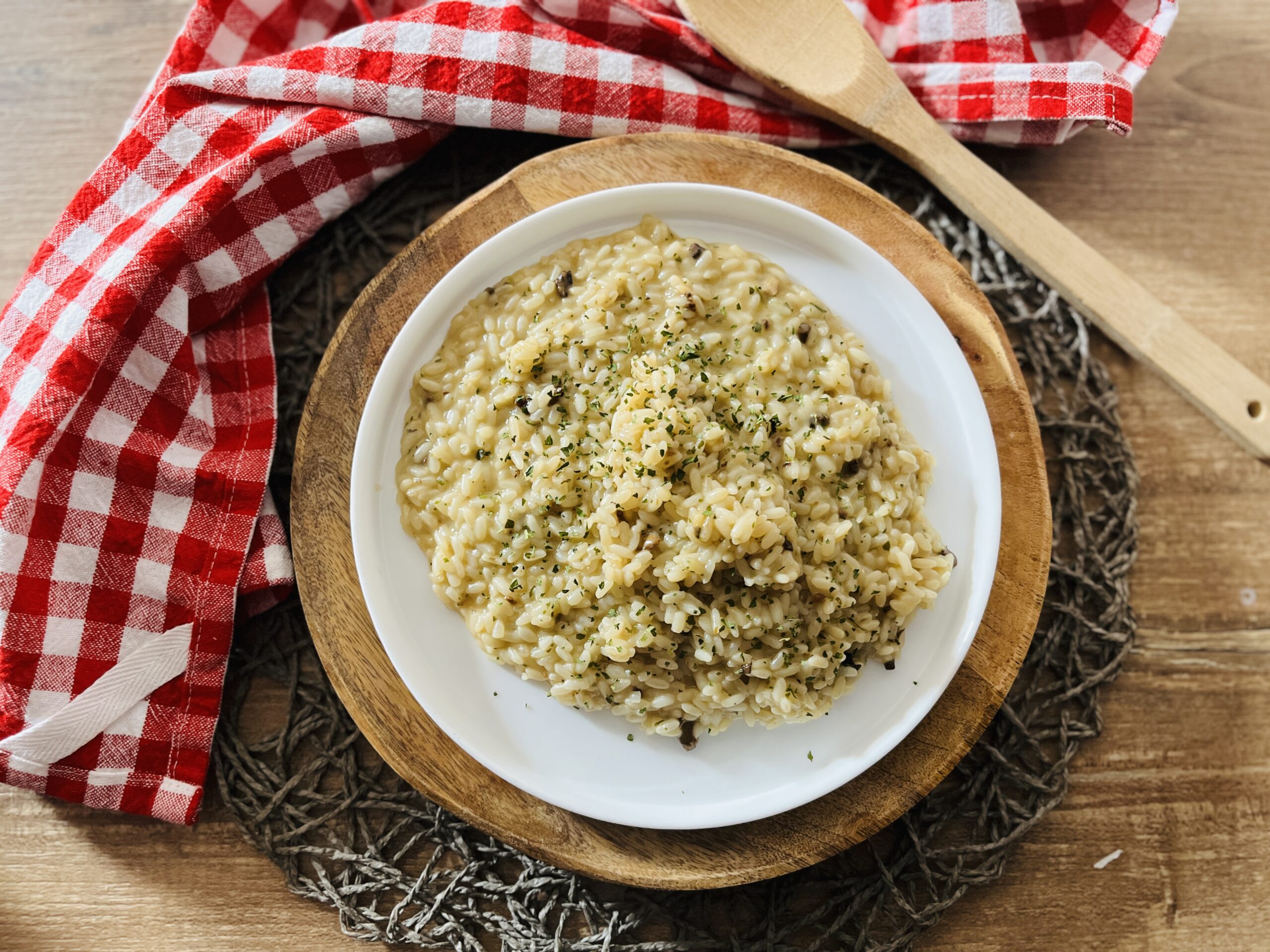 Risotto con setas porcini secas