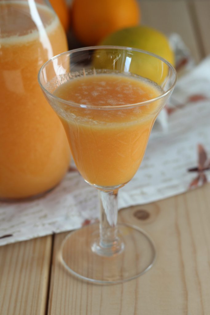 jugo con manzana naranja y limón