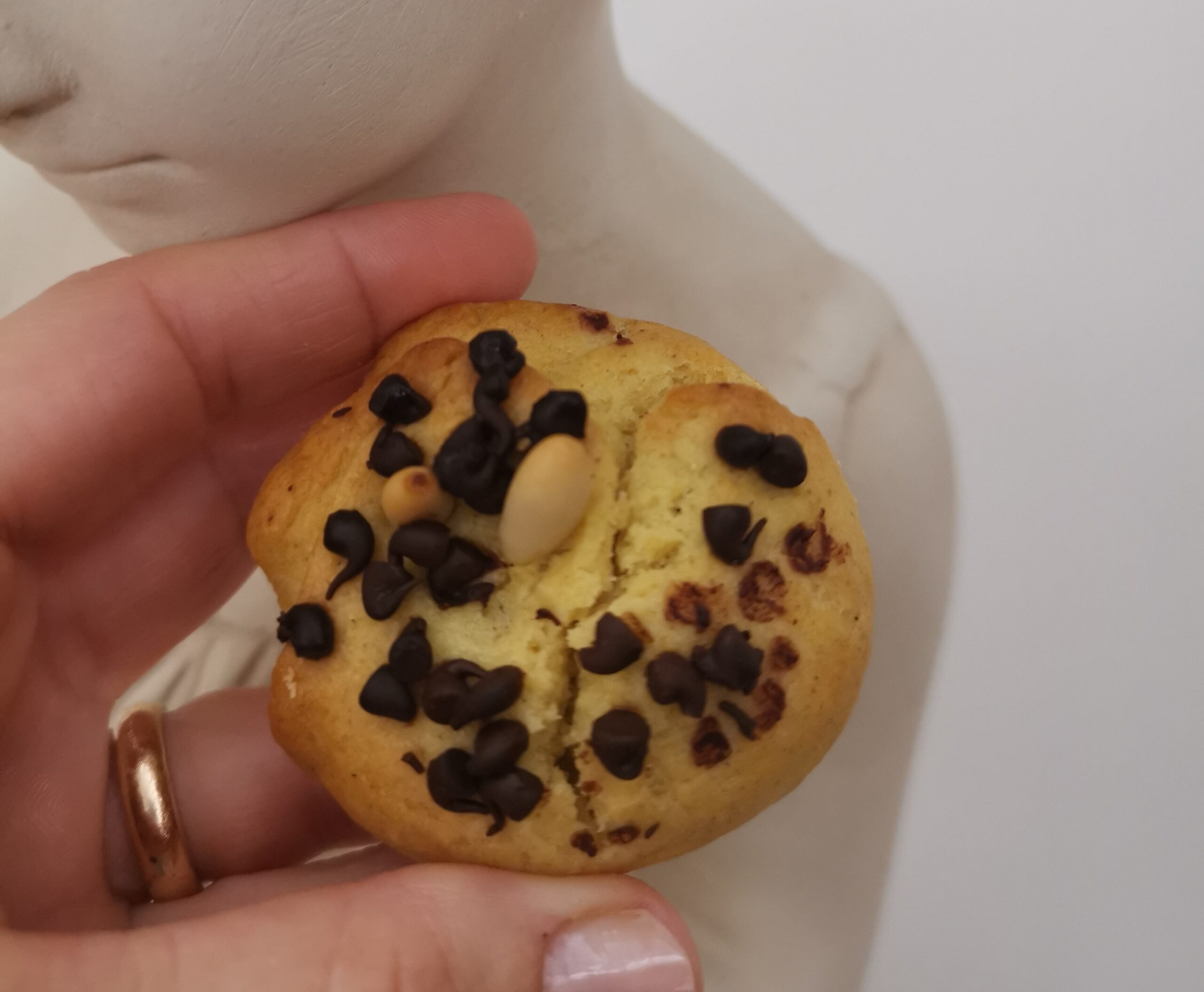Galletas con piñones y chocolate