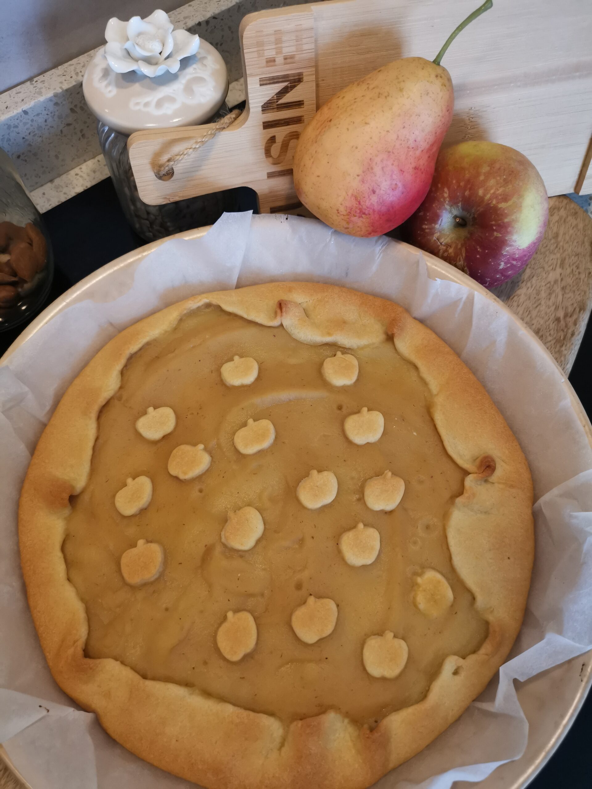 Tarta de masa quebrada con yogur
