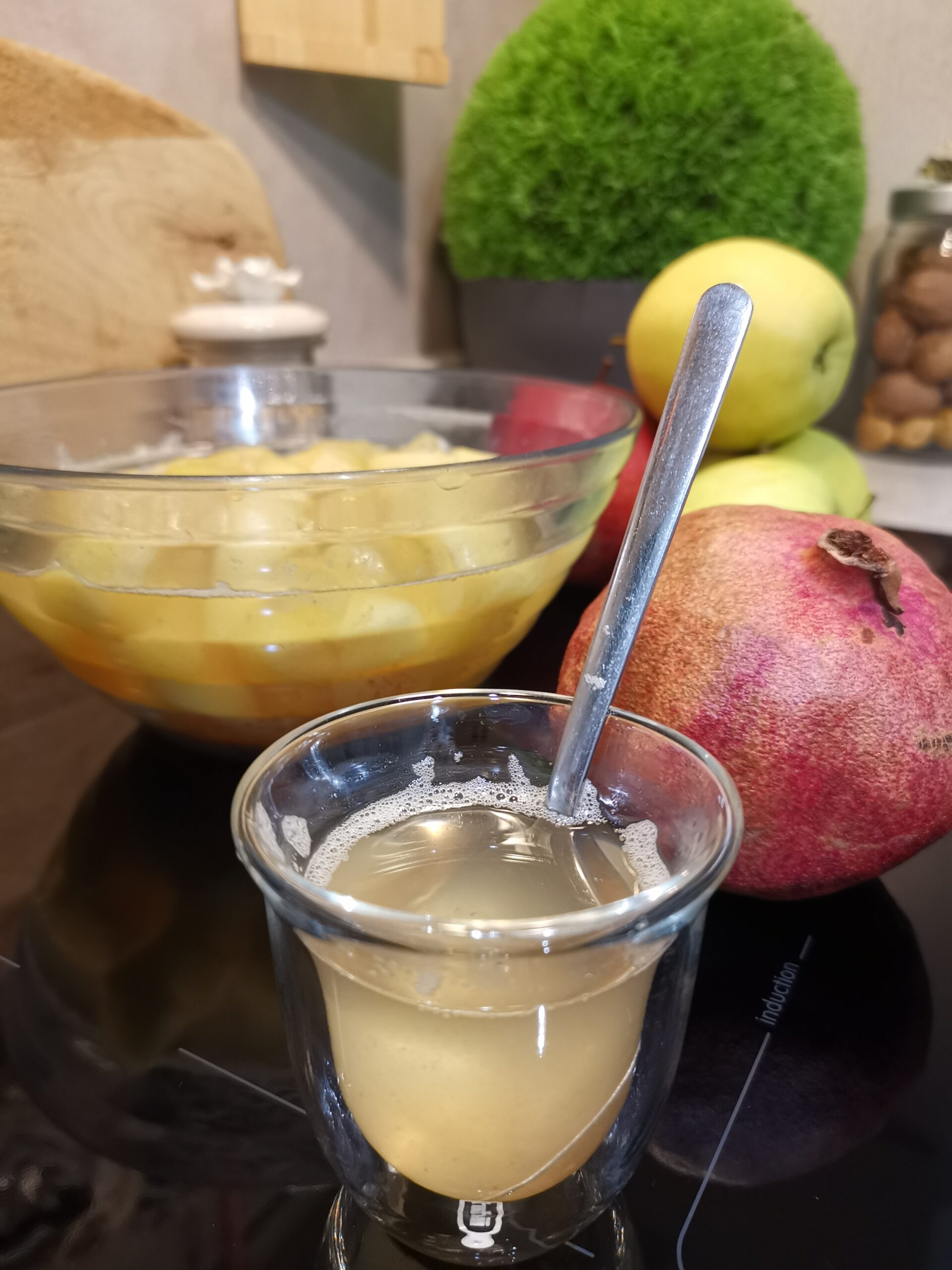 Manzanas cocidas y especias