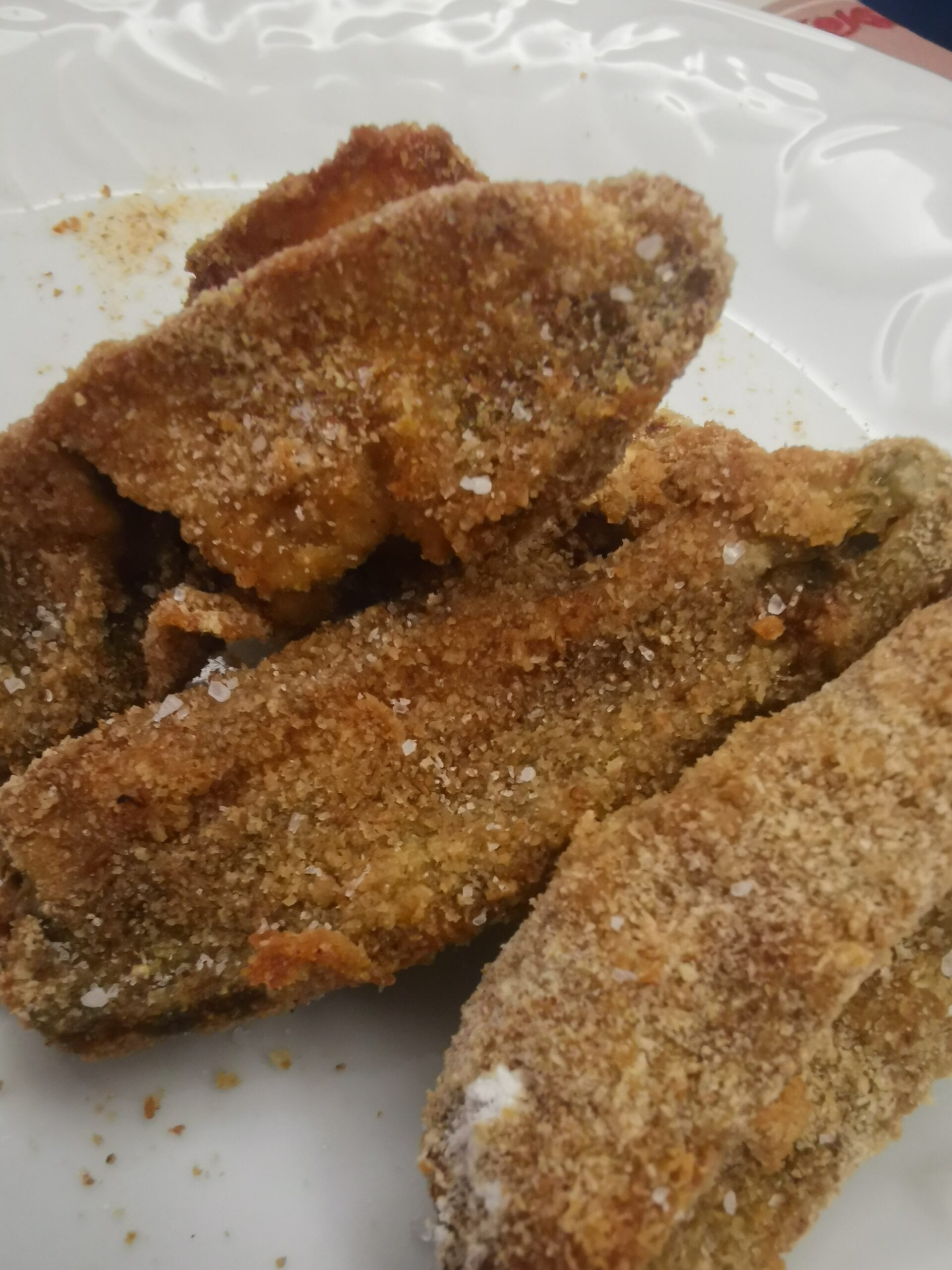 Setas porcini empanadas al horno