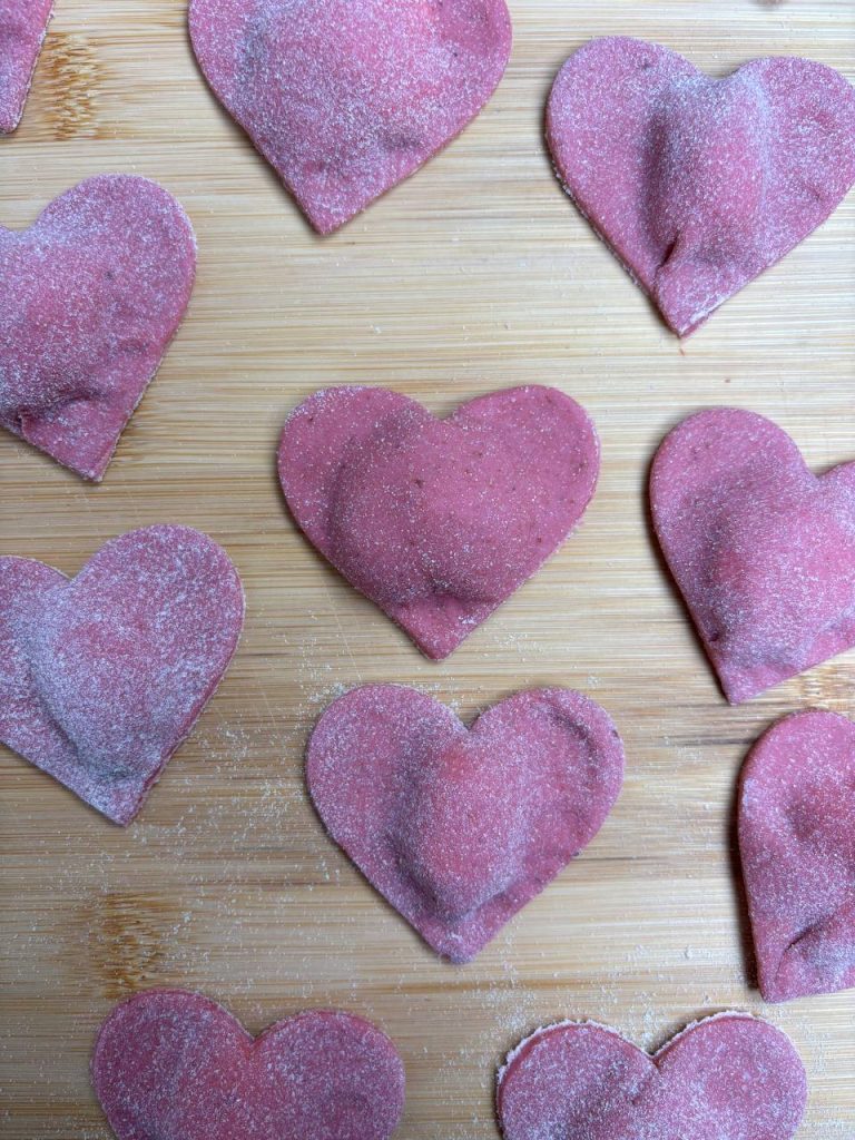 Raviolis de ricotta y parmesano