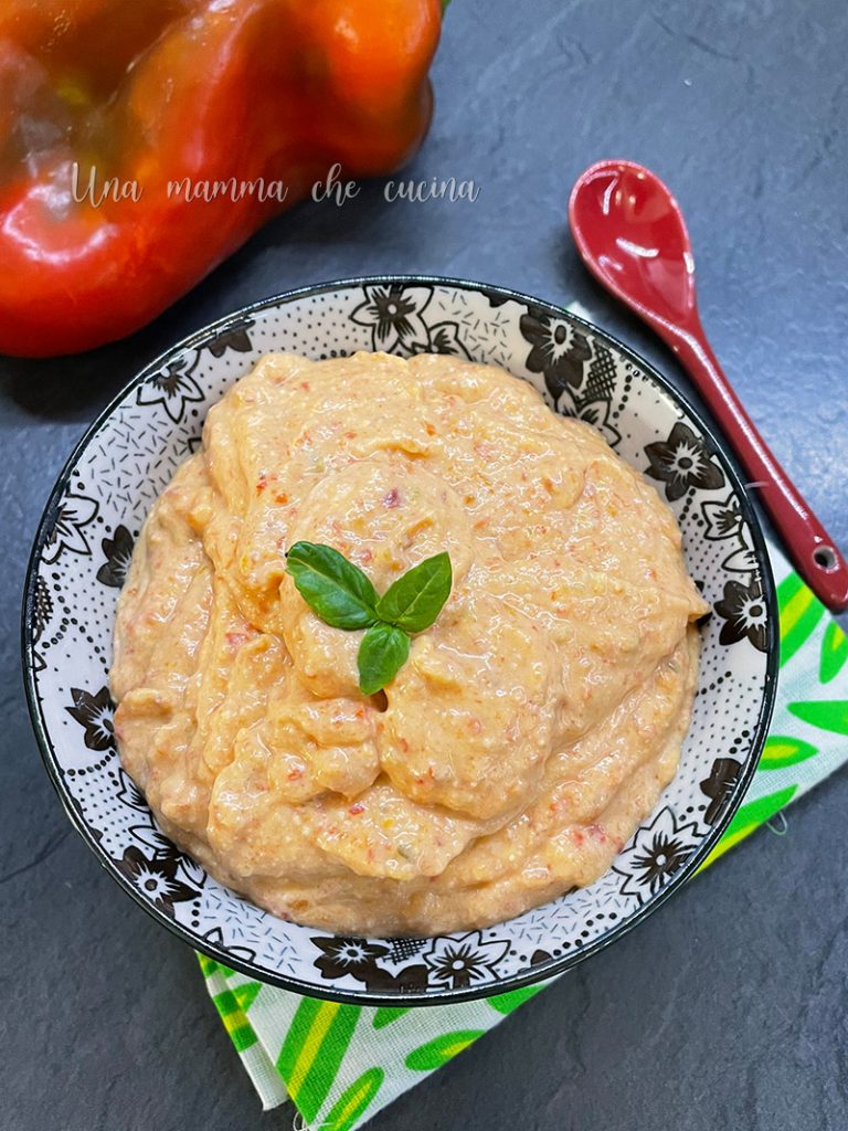 Crema de pimientos en freidora de aire