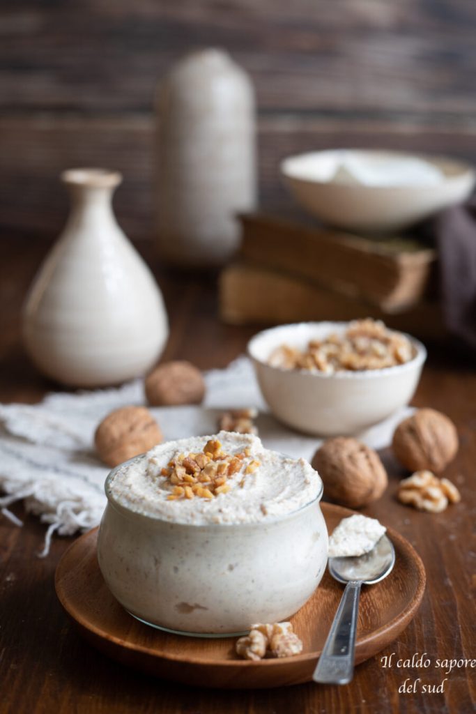 pesto de nueces y ricotta