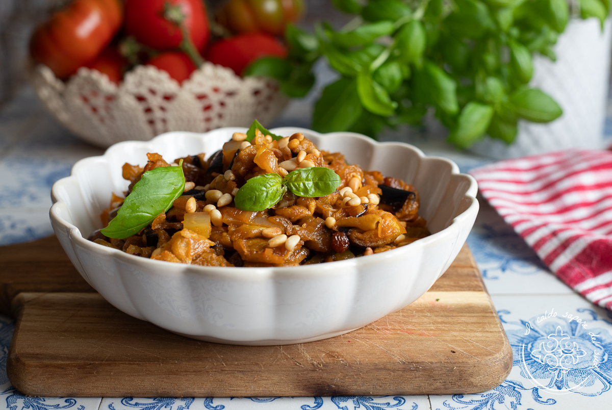 Caponata de berenjenas receta de la abuela