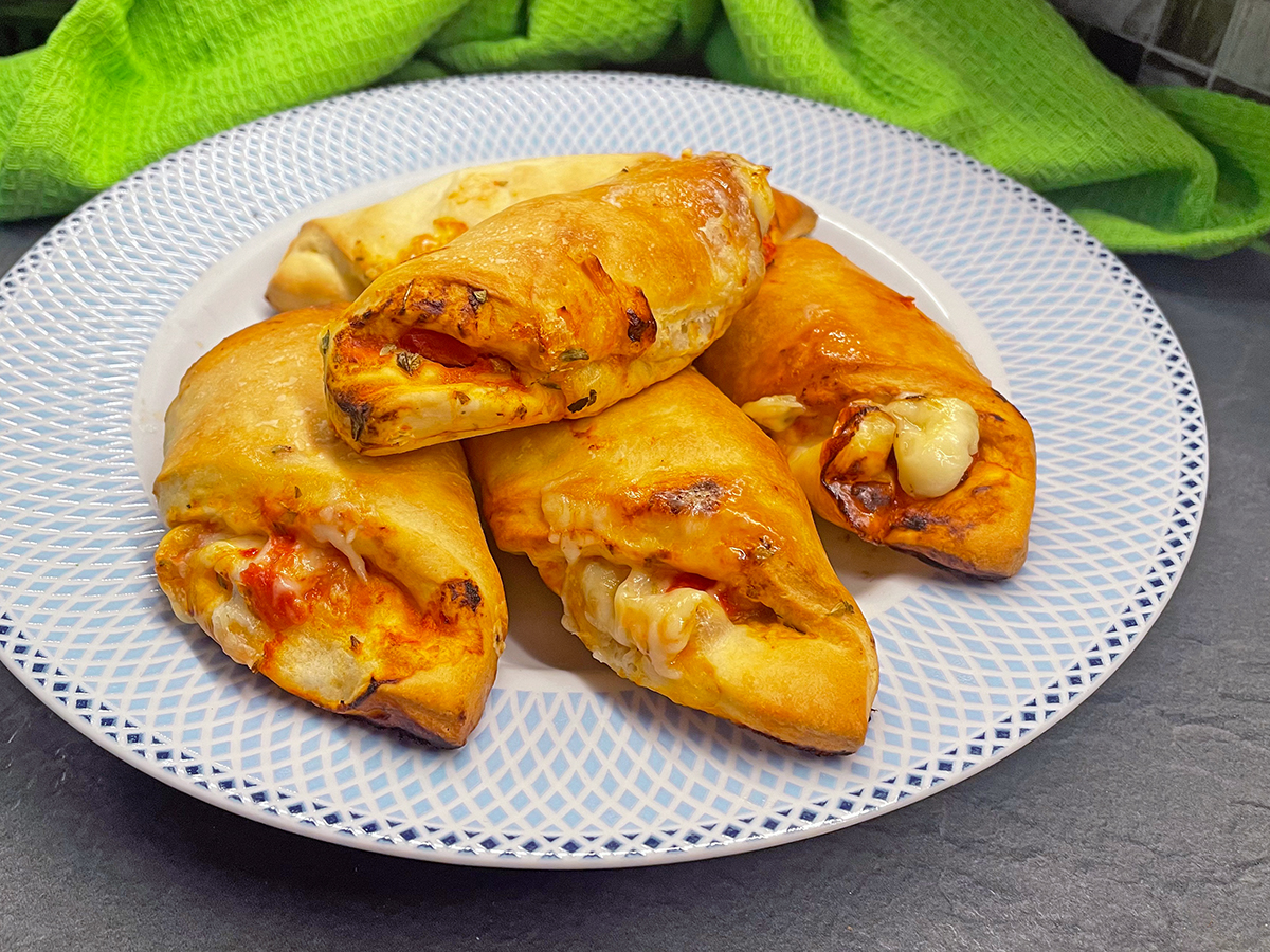 Bolsitas de pizza en freidora de aire