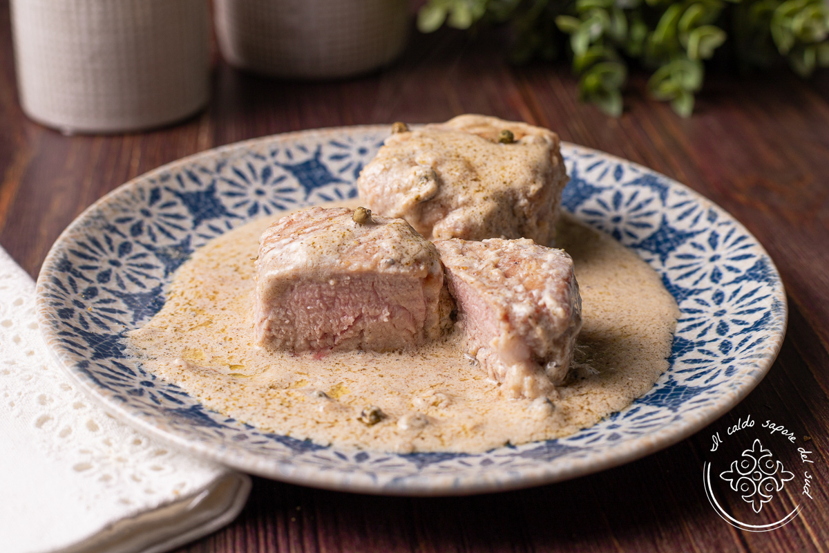 Receta de solomillo de cerdo con pimienta verde