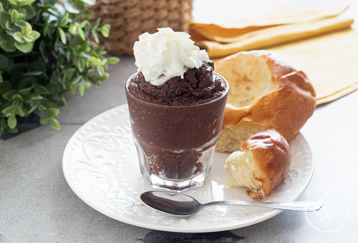 Granita siciliana de chocolate