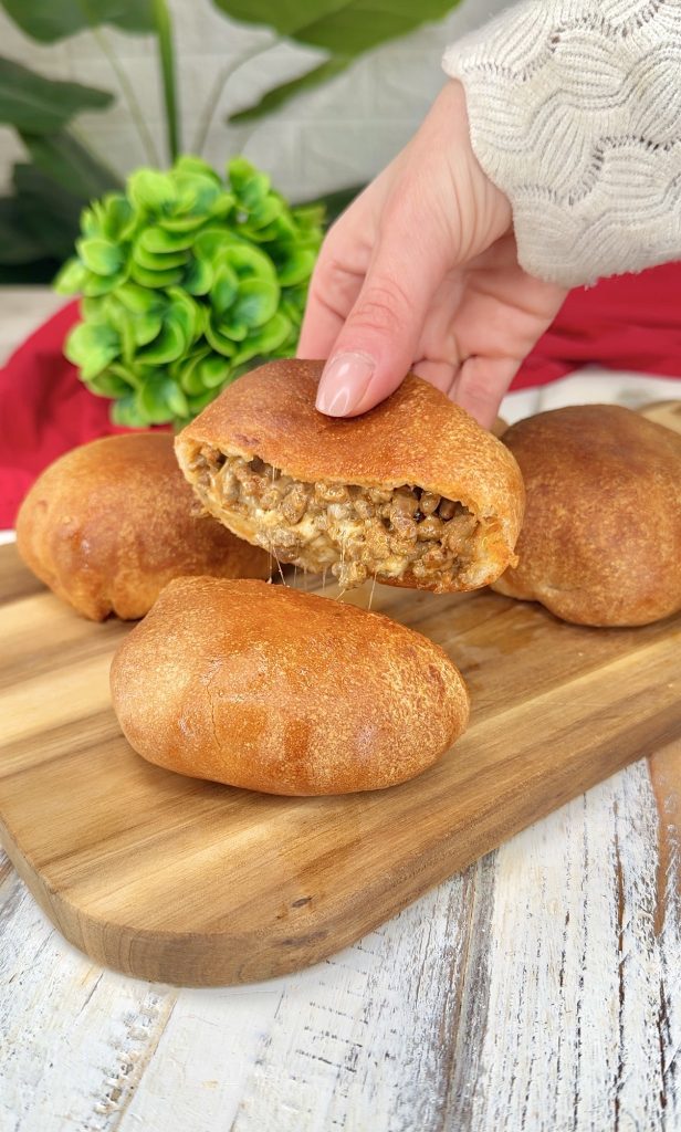 Panecillos de hamburguesa rápidos en freidora de aire