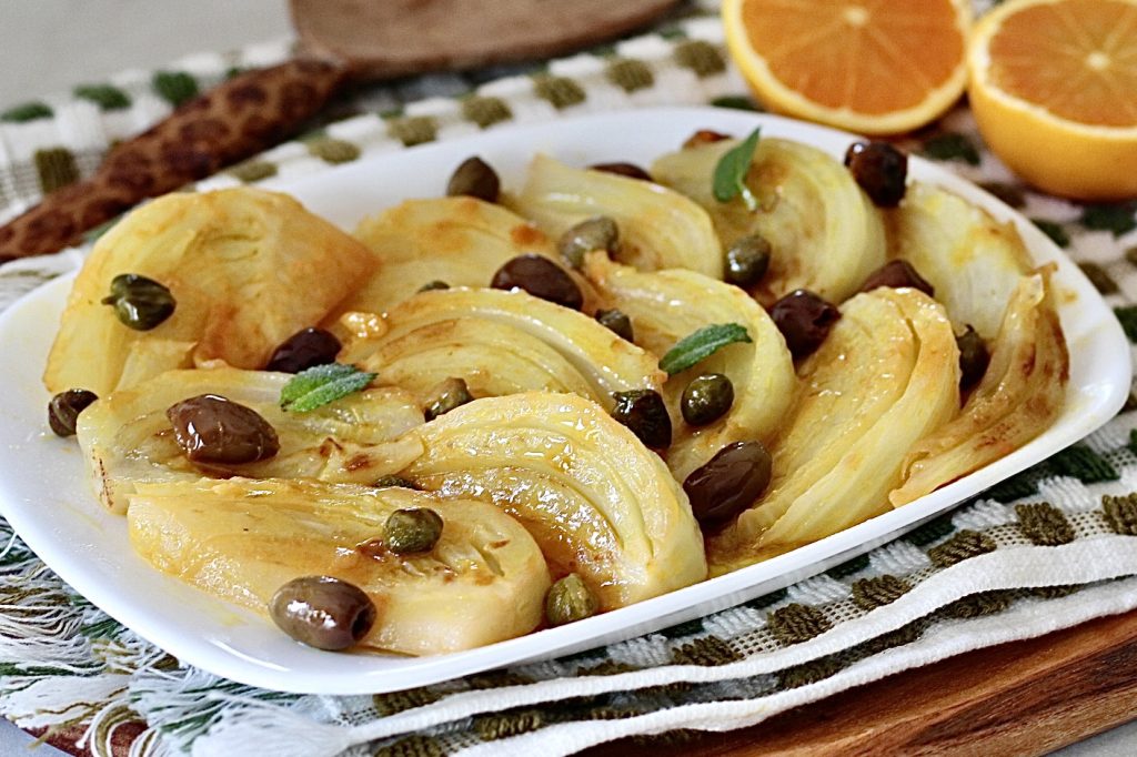 Mi truco para hinojos a la naranja y aceitunas suaves y jugosos.