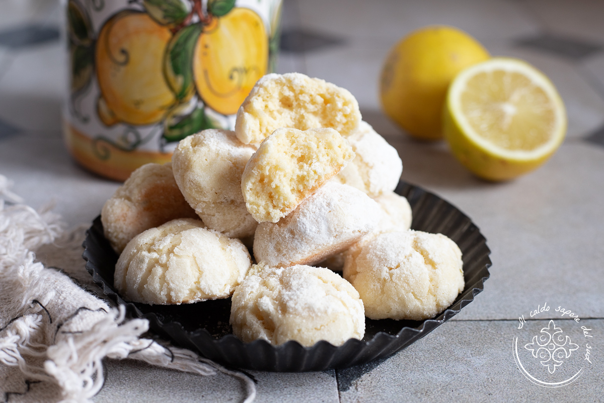 Crinkle cookies de limón
