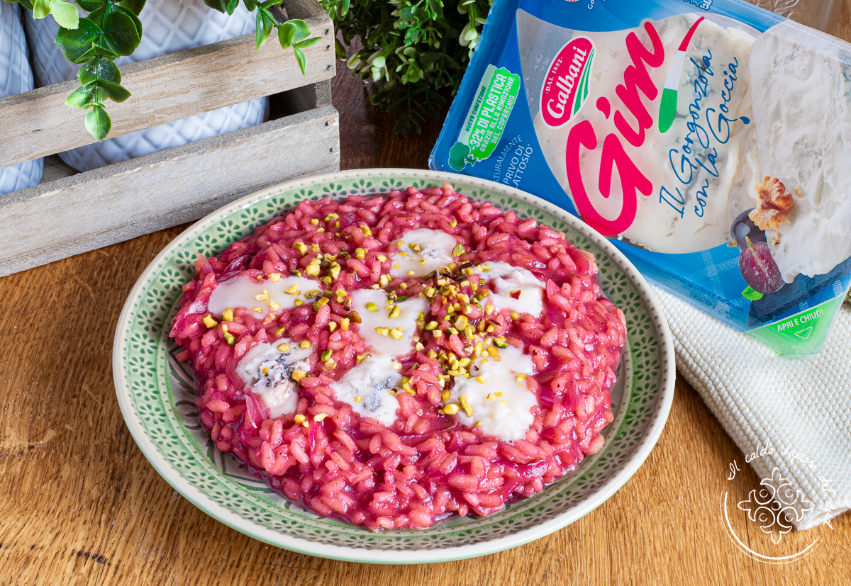 Risotto de remolacha y Gorgonzola