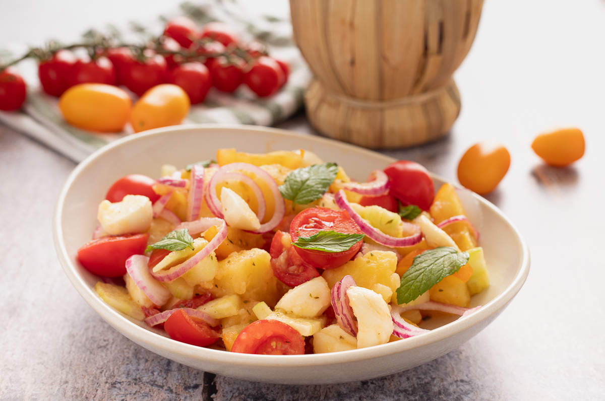 Ensalada de patatas veraniega