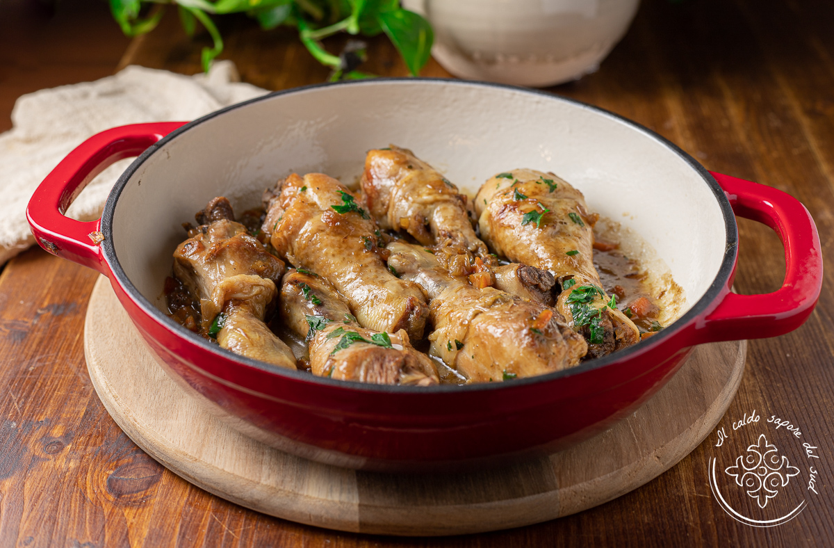 Muslos de pollo a la cerveza en sartén