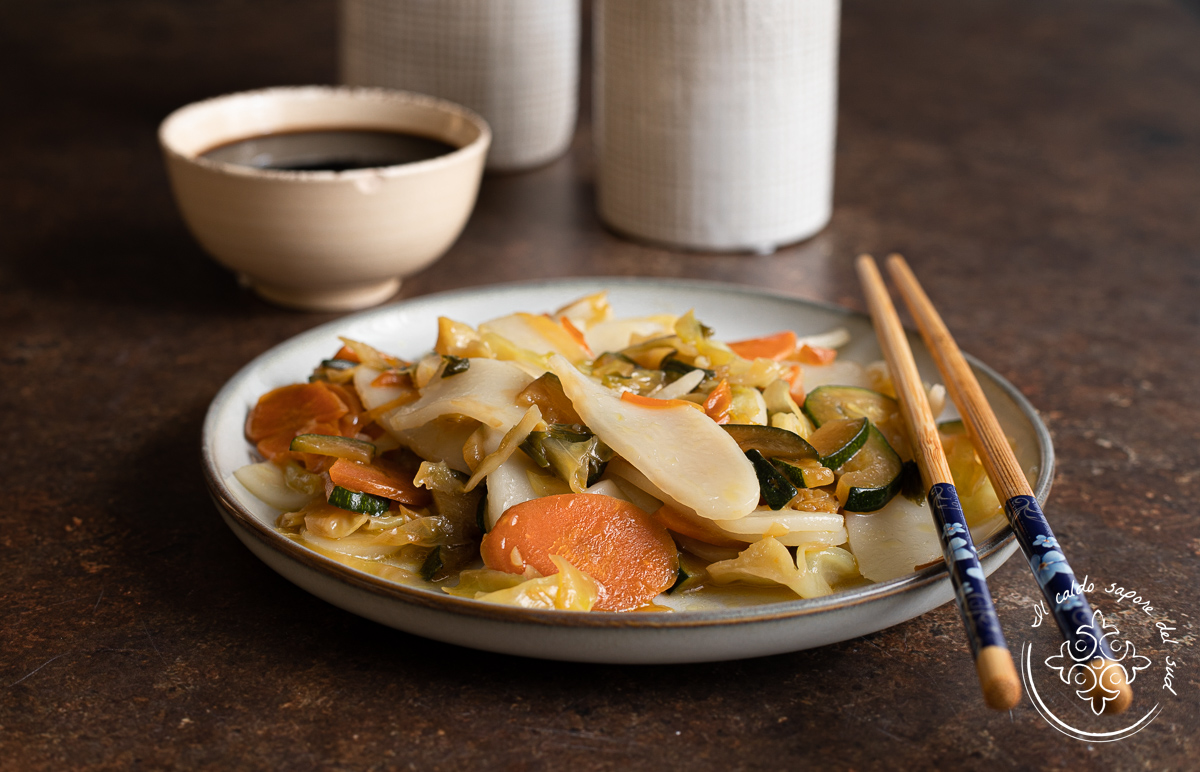 Ñoquis de arroz con verduras en sartén: receta fácil como en el restaurante