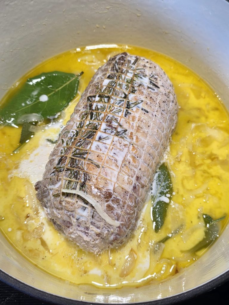 Lomo de cerdo a la leche