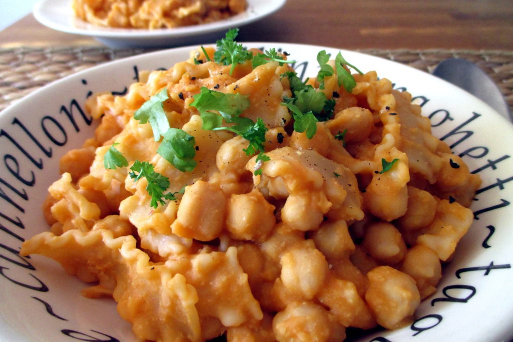 Pasta y garbanzos ligera a la napolitana, Come sin Pancia