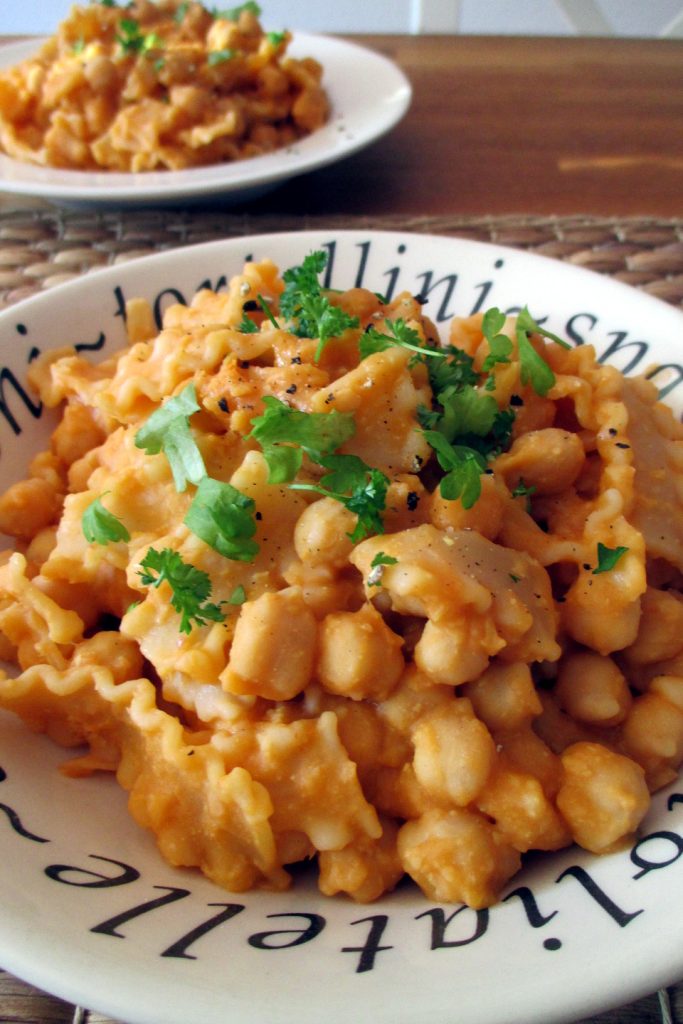 Pasta y garbanzos ligera a la napolitana, Come sin Pancia