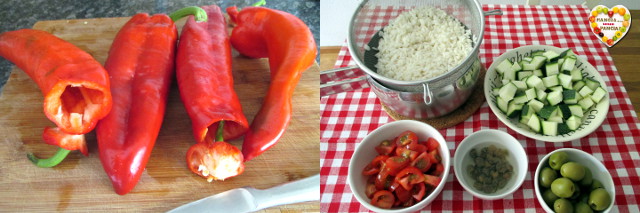 Pimientos rellenos de atún y arroz, Come sin Pancia